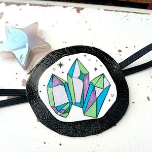Artisan Eye Patch with Crystal Design